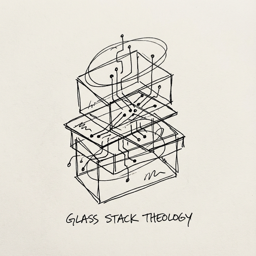 Conceptual preview for Glass Stack Theology - Artwork by Nicholas MacAskill